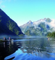  Spectacular view in Doubtful Sound New Zealand on a beautiful day 
