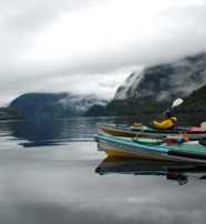  Kayaking on still waters at Doubtful Sound New Zealand 